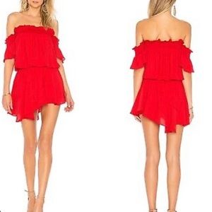 Amanda Uprichard off the shoulder mini dress